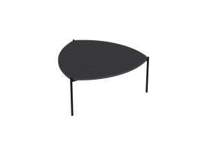 Lenny" wooden coffee table - 90 x 89 x 40 cm - Anthracite
