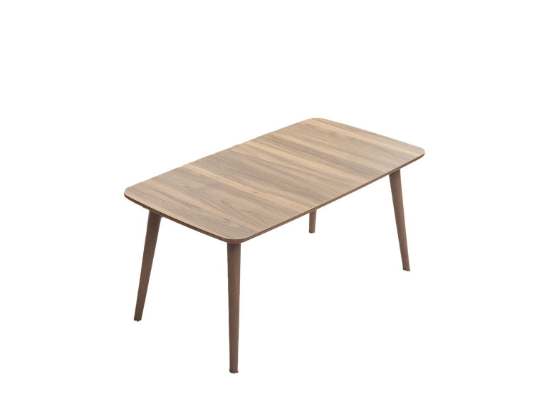 Luci" wooden coffee table 100 x 53 x 45 cm - Walnut