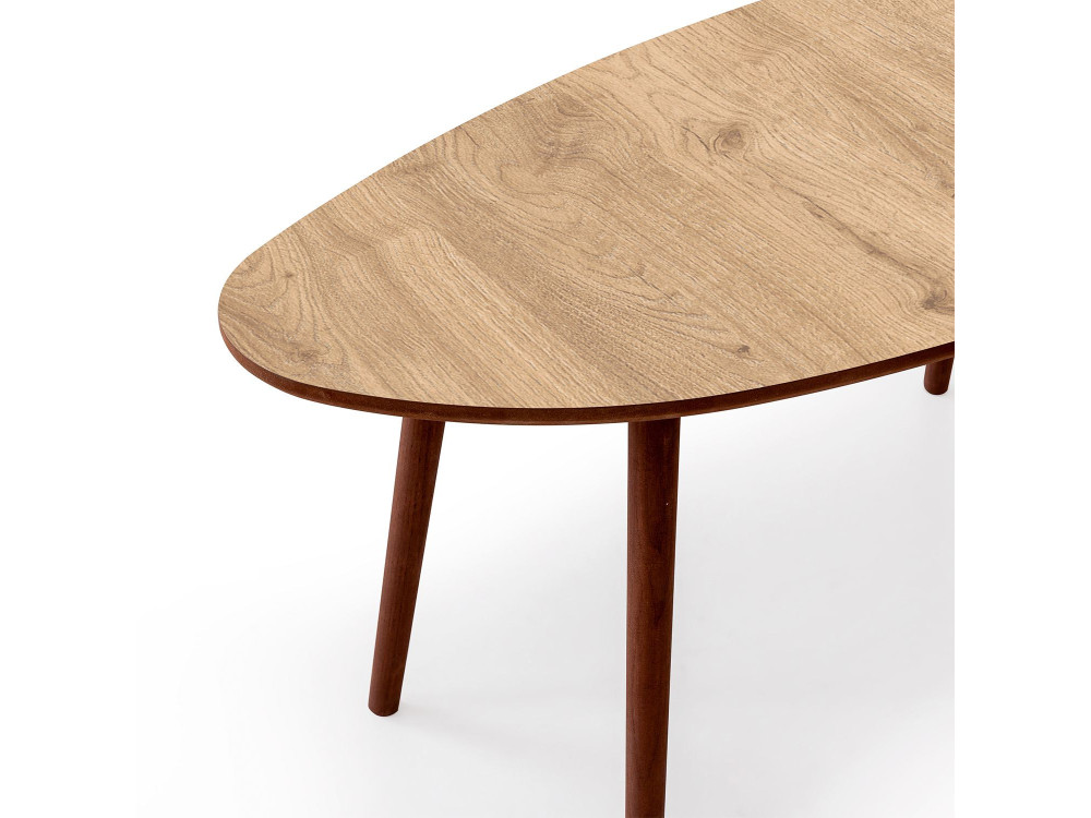 Nora" wooden coffee table 100 x 50 x 45 cm - Oak