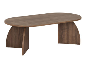 Melina" wooden coffee table 120 x 60 x 40 cm - Walnut