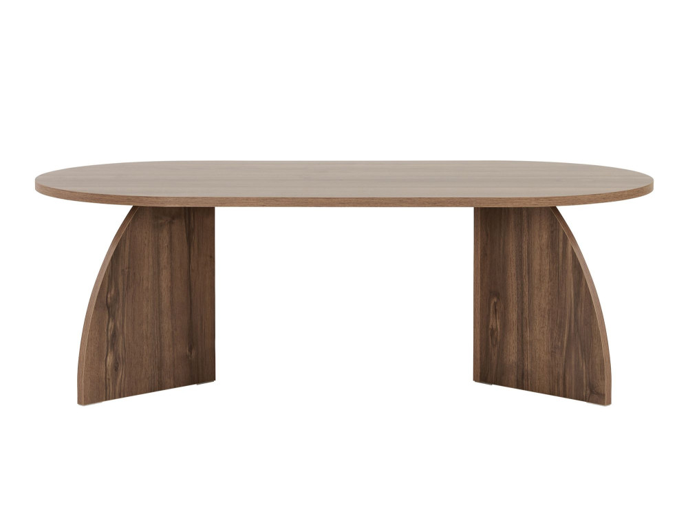 Melina" wooden coffee table 120 x 60 x 40 cm - Walnut
