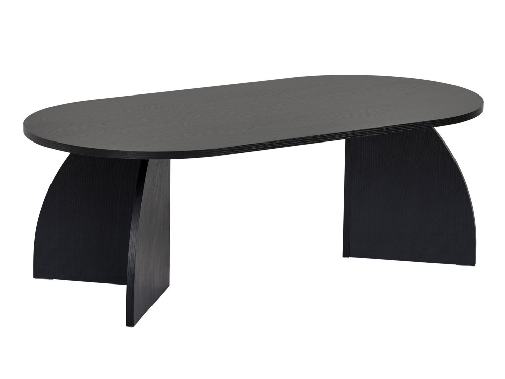 Melina" wooden coffee table 120 x 60 x 40 cm - Black wood