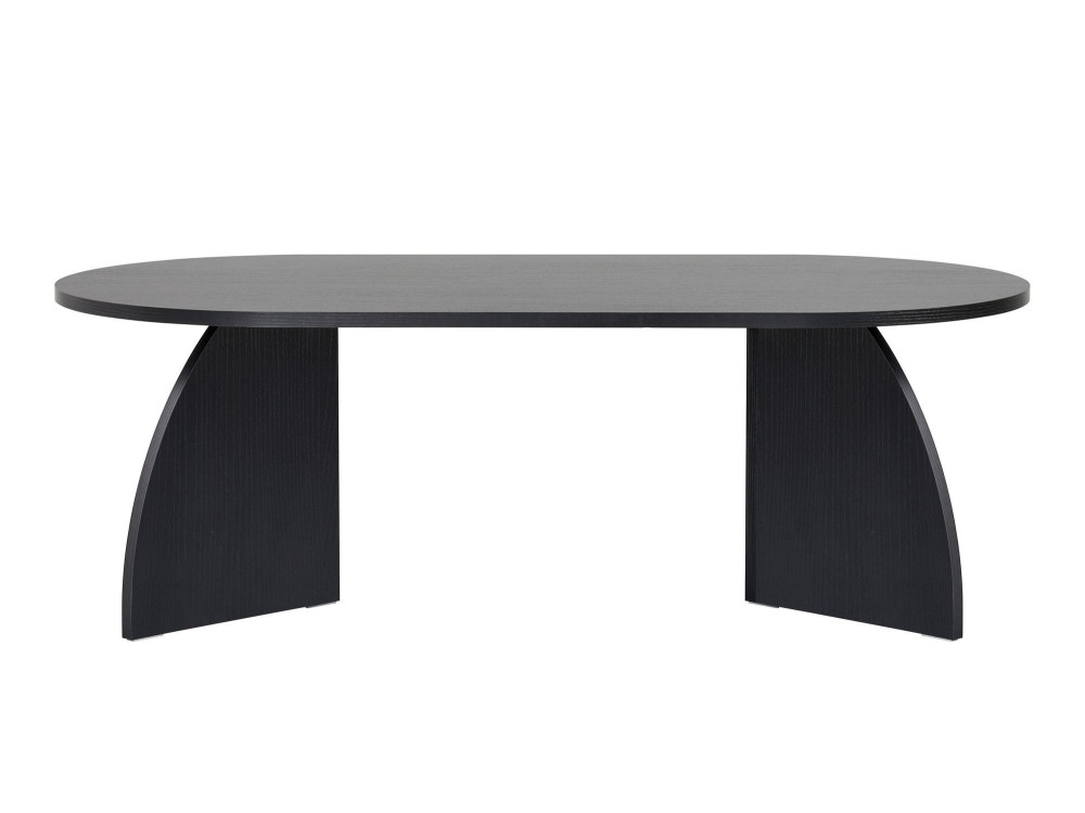 Melina" wooden coffee table 120 x 60 x 40 cm - Black wood