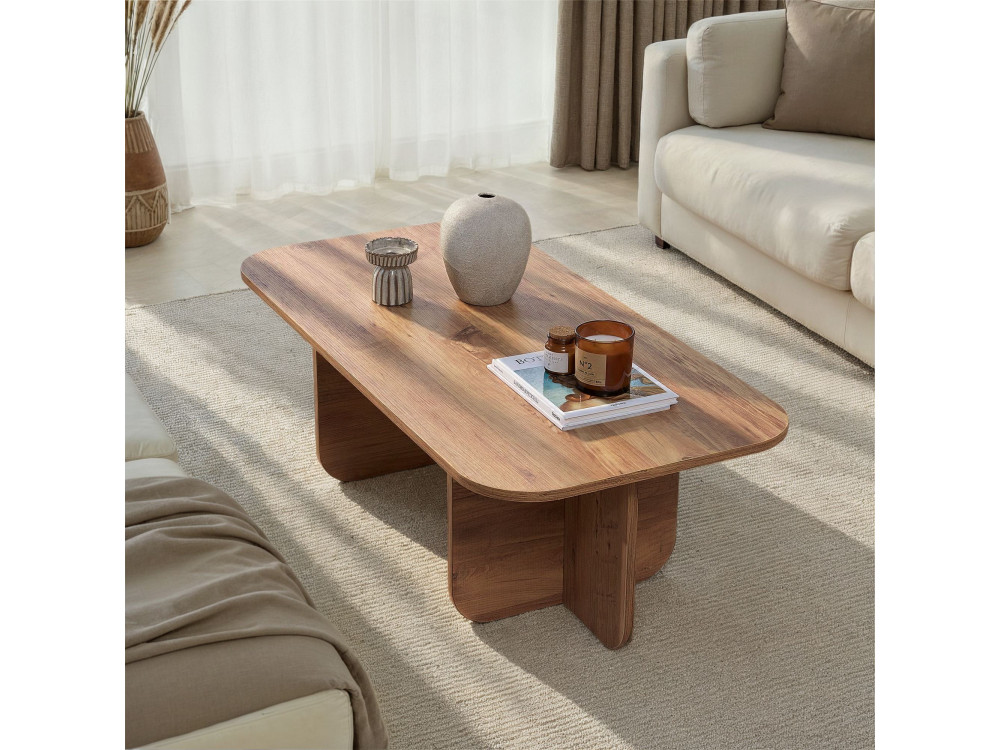 Akira" wooden coffee table 120 x 60 x 41 cm - Atlantic pine