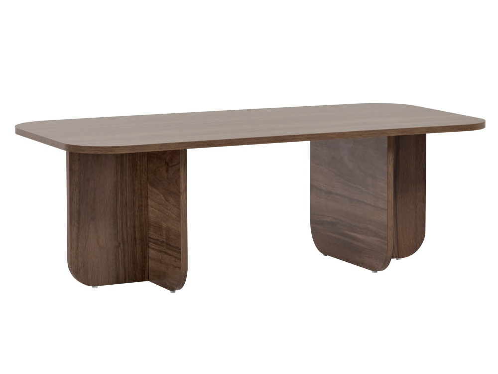Akira" wooden coffee table 120 x 60 x 41 cm - Walnut