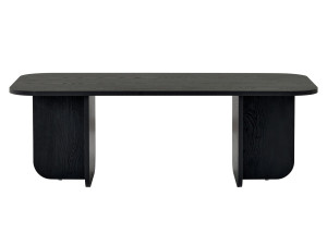 Akira" wooden coffee table 120 x 60 x 41 cm - Black wood