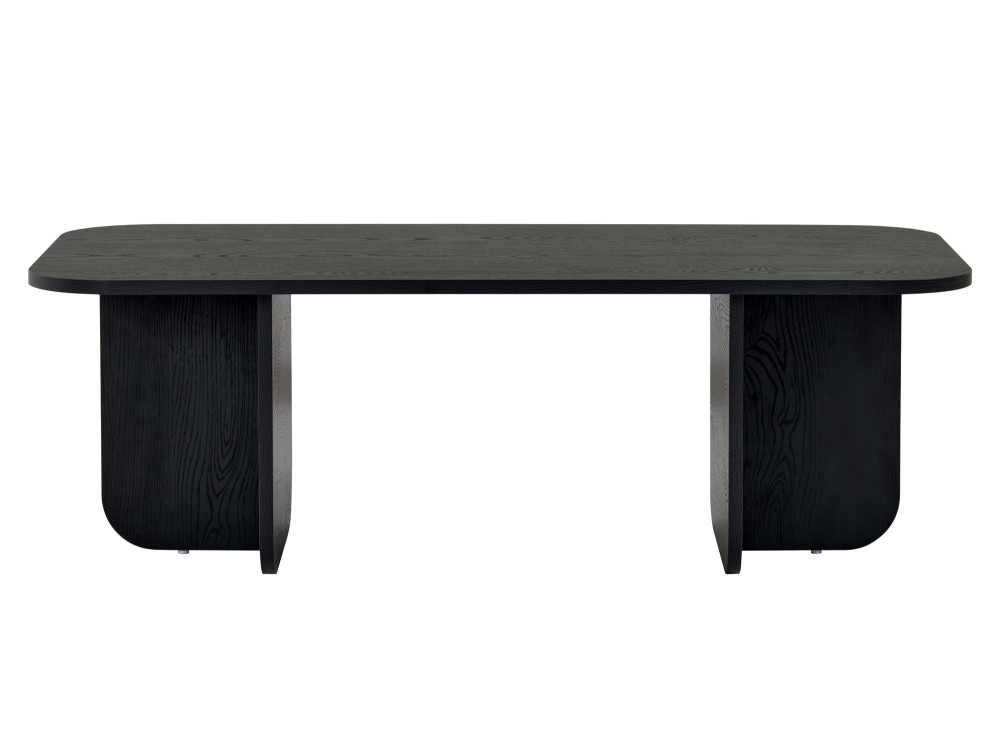 Akira" wooden coffee table 120 x 60 x 41 cm - Black wood