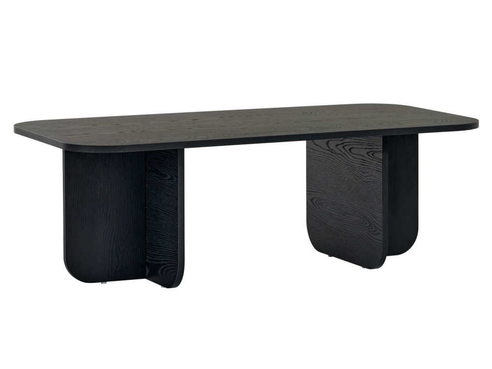 Akira" wooden coffee table 120 x 60 x 41 cm - Black wood
