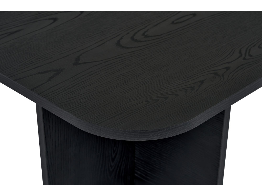 Akira" wooden coffee table 120 x 60 x 41 cm - Black wood