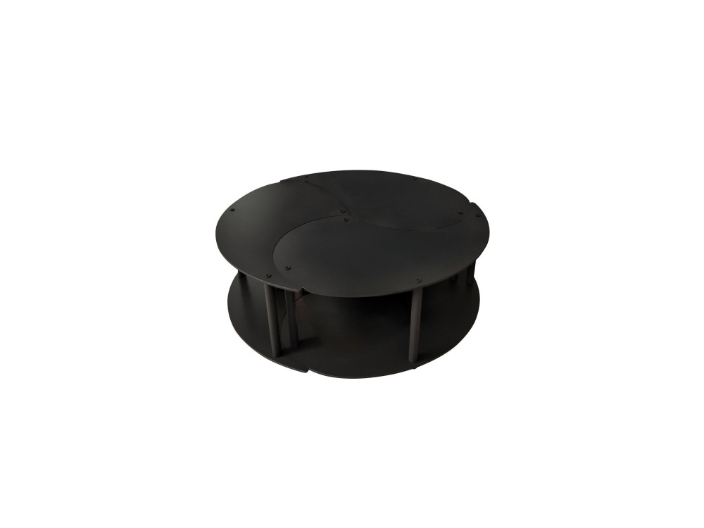 Yin" wooden coffee table set 70 x 70 x 38 cm - Black