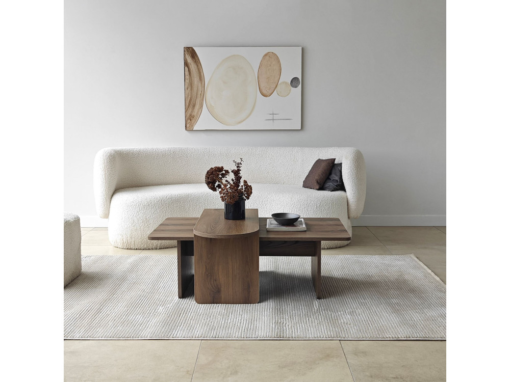 Paris" wooden coffee table set 105 x 60 x 35 cm - Bronze