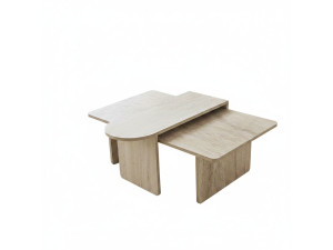 Paris" wooden coffee table set 105 x 60 x 35 cm - Bronze