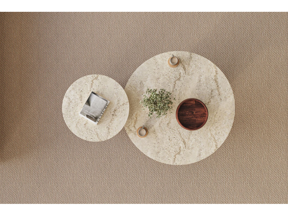 Private" wooden coffee table set 70 x 70 x 40 cm - Travertine