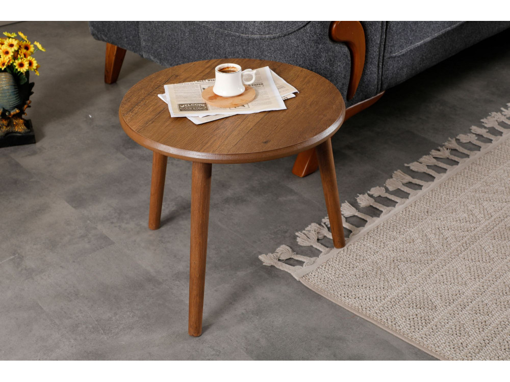 Marlo" wooden coffee table set 100 x 50 x 45 cm - Walnut