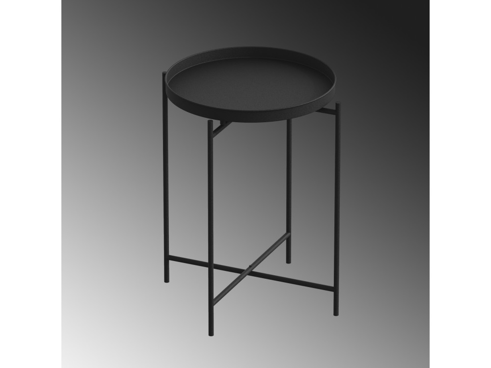 Sheby" metal coffee table 46 x 46 x 56 cm - Black