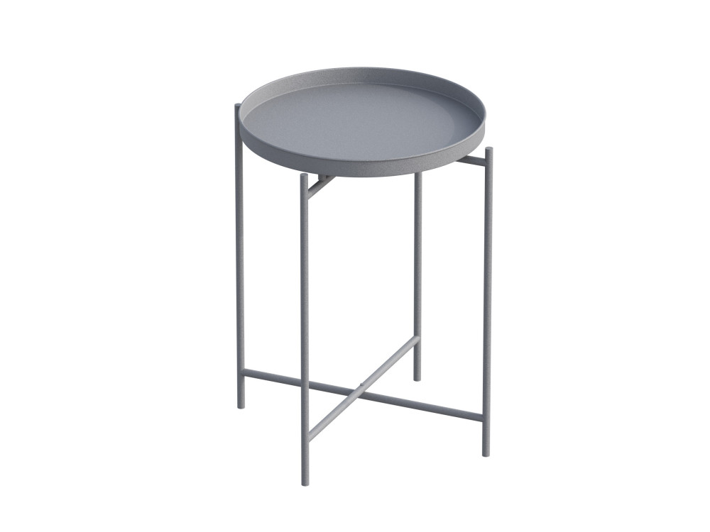 Sheby" metal coffee table 46 x 46 x 56 cm - Grey