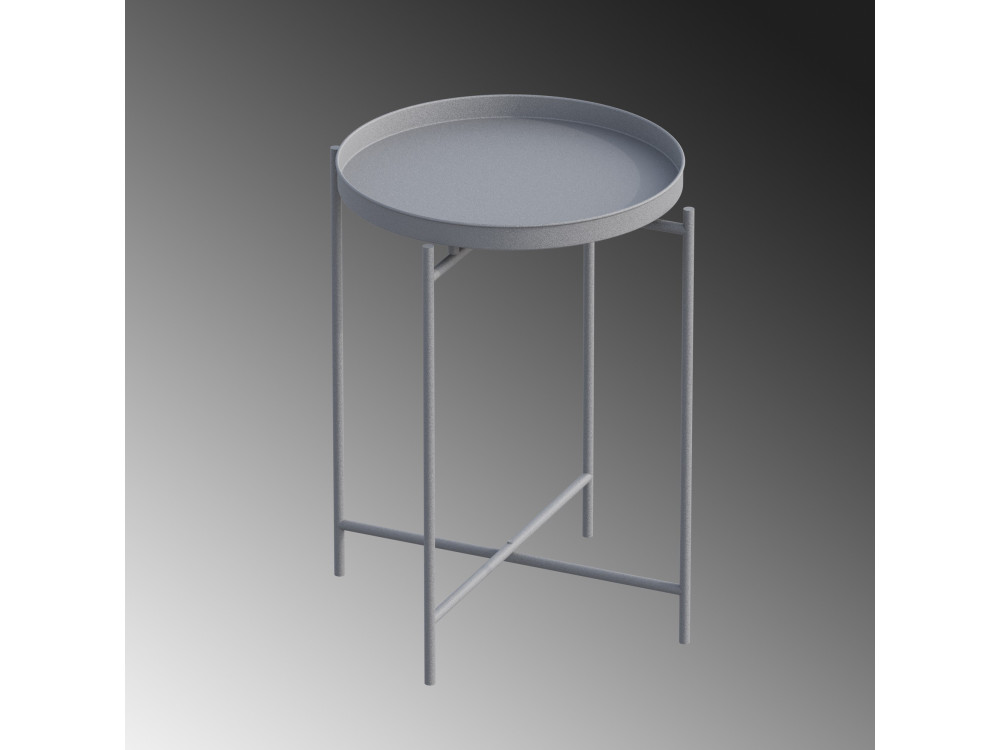 Sheby" metal coffee table 46 x 46 x 56 cm - Grey