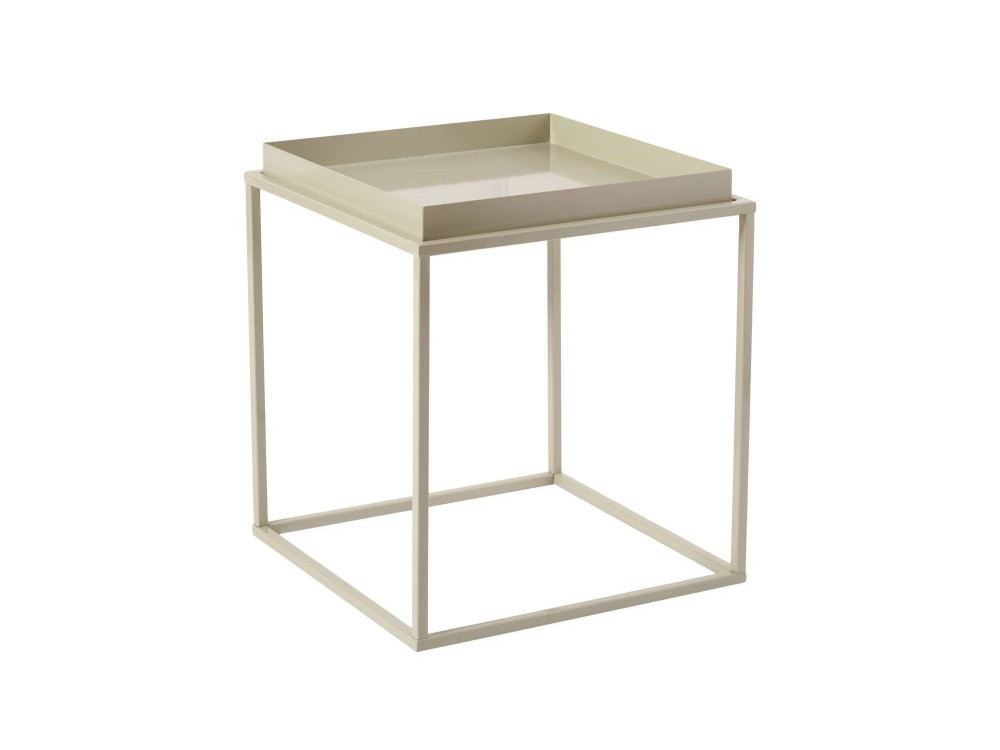 Koala" metal coffee table 45 x 45 x 52 cm - Taupe