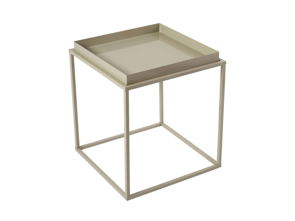 Koala" metal coffee table 45 x 45 x 52 cm - Taupe