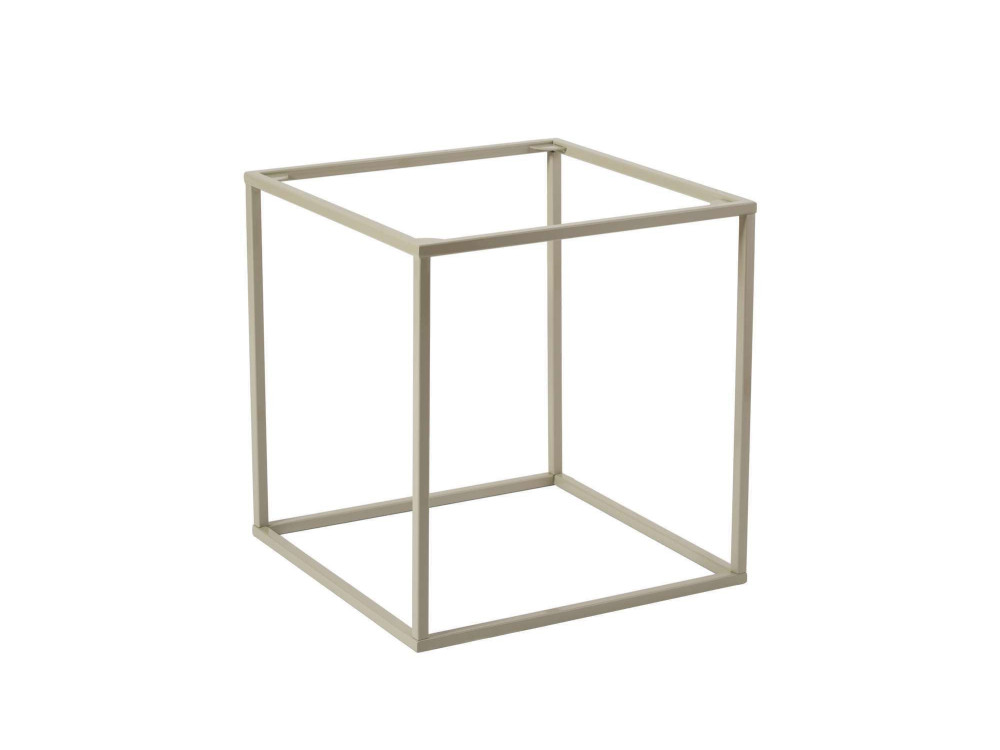 Koala" metal coffee table 45 x 45 x 52 cm - Taupe