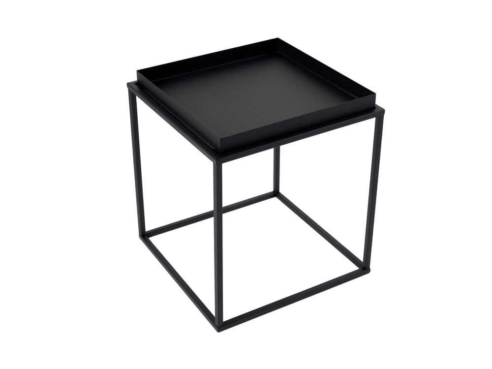 Koala" metal coffee table 45 x 45 x 52 cm - Black