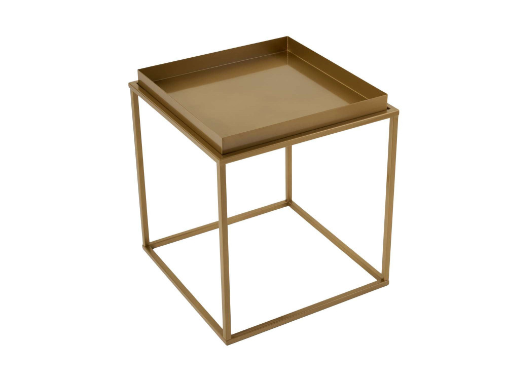 Koala" metal coffee table 45 x 45 x 52 cm - Gold