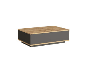 Frew" wooden coffee table - 90 x 60 x 28 cm - Brown