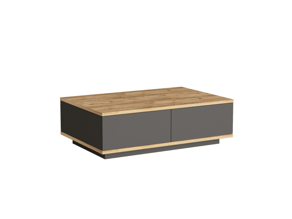 Frew" wooden coffee table - 90 x 60 x 28 cm - Brown