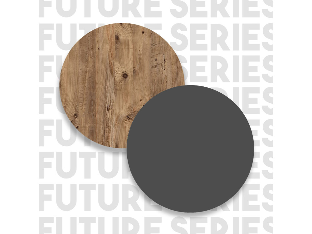 Frew" wooden coffee table - 90 x 60 x 28 cm - Brown