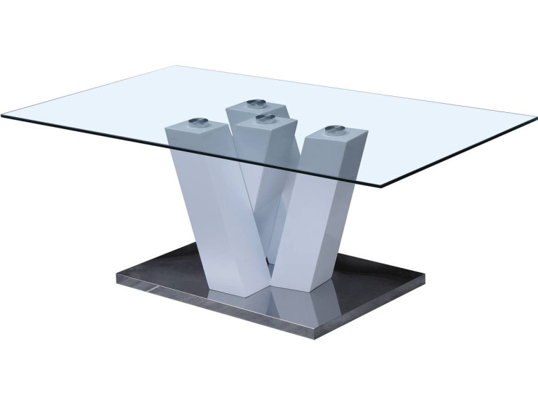 Gaya coffee table - 110 x 60 x 40 cm - Lacquered white