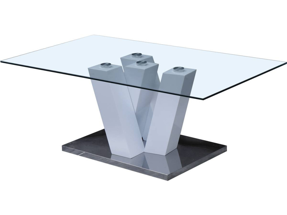 Gaya coffee table - 110 x 60 x 40 cm - Lacquered white