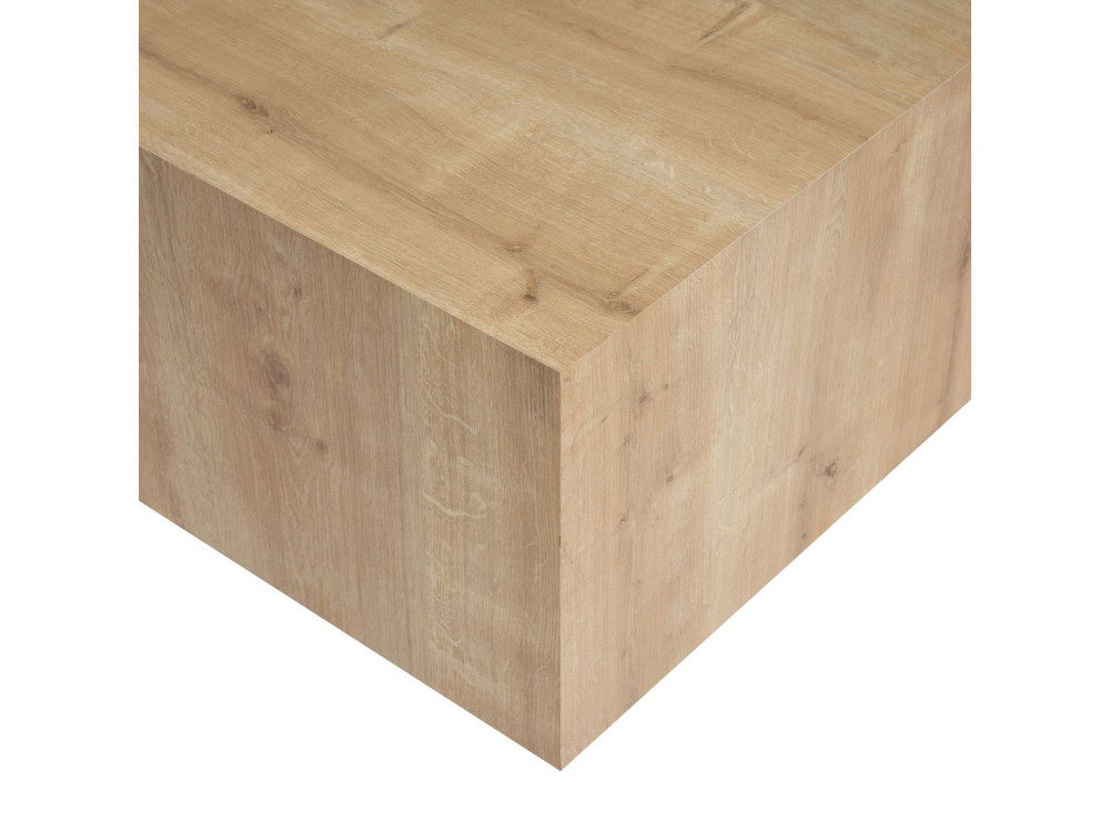 Prizma" MDF coffee table - 90 x 90 x 35 cm - Sapphire Oak
