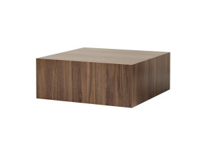 Prizma" MDF coffee table - 90 x 90 x 35 cm - Walnut