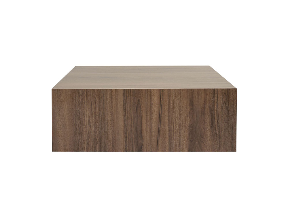 Prizma" MDF coffee table - 90 x 90 x 35 cm - Walnut