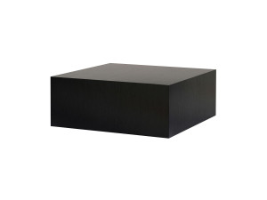 Prizma" MDF coffee table - 90 x 90 x 35 cm - Black wood