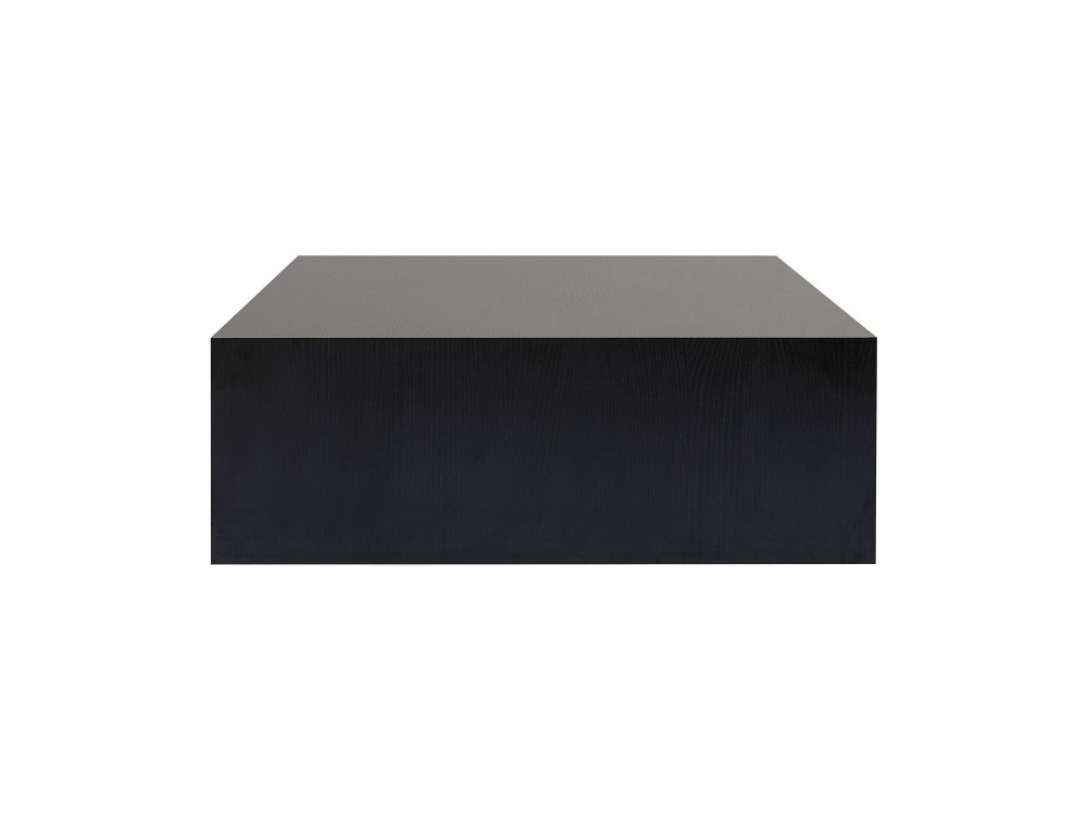 Prizma" MDF coffee table - 90 x 90 x 35 cm - Black wood