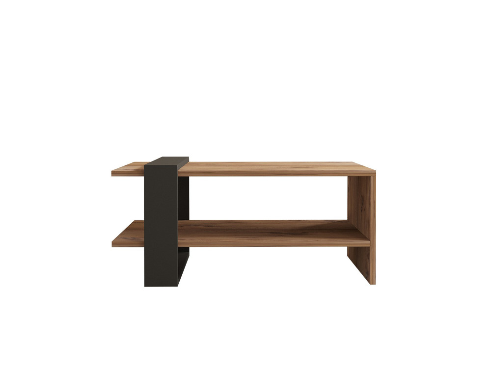 Ova" wooden coffee table - 80 x 55 x 35 cm - Brown