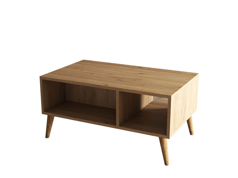 Wooden coffee table "Exxen" - 90 x 41 x 54 cm - Brown