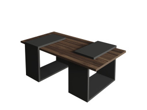 Matris" wooden coffee table - 90 x 46 x 37 cm - Brown