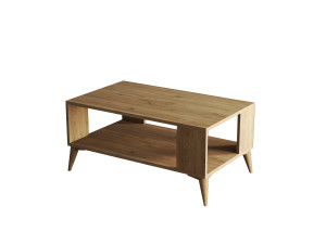 Authentic" wooden coffee table - 90 x 41 x 54 cm - Brown