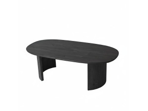 Hudson" wooden coffee table - 120 x 60 x 40 cm - Charcoal grey