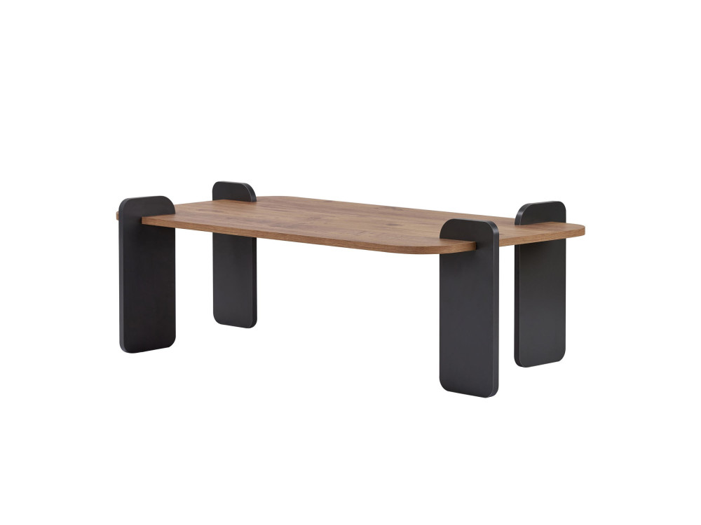 Renard" wooden coffee table - 120 x 60 x 35 cm - Light brown
