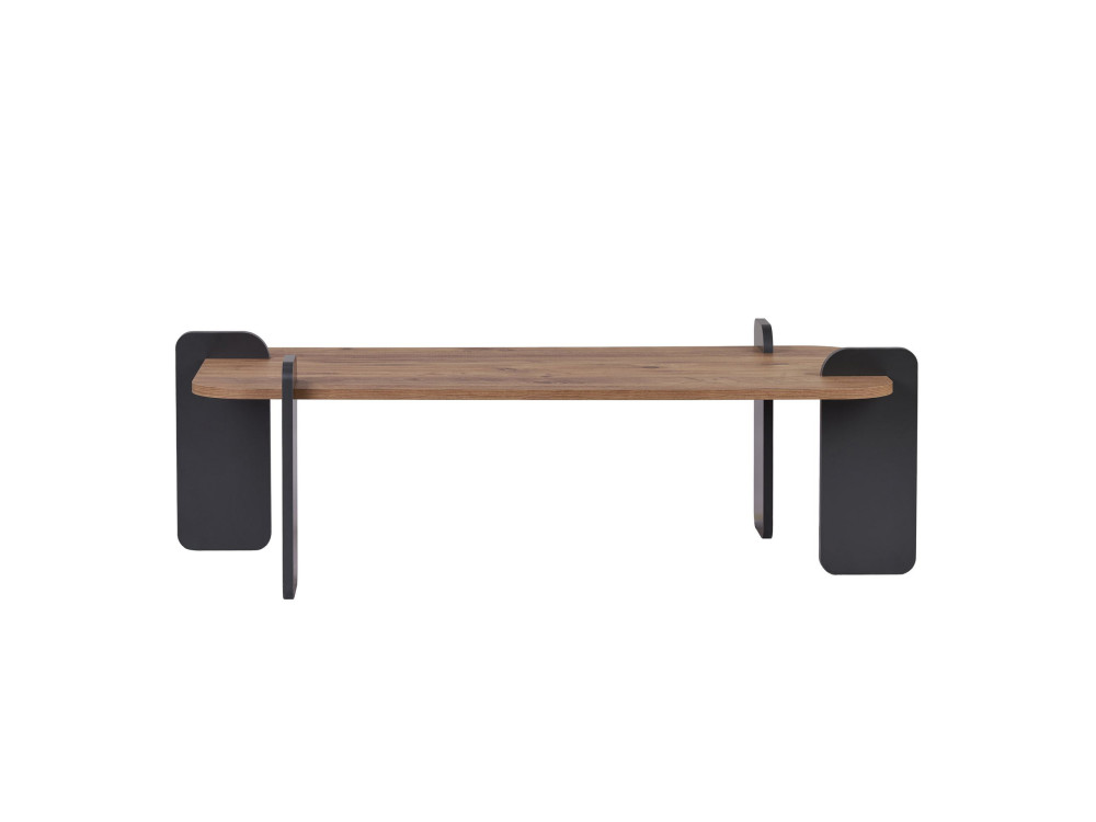 Renard" wooden coffee table - 120 x 60 x 35 cm - Light brown