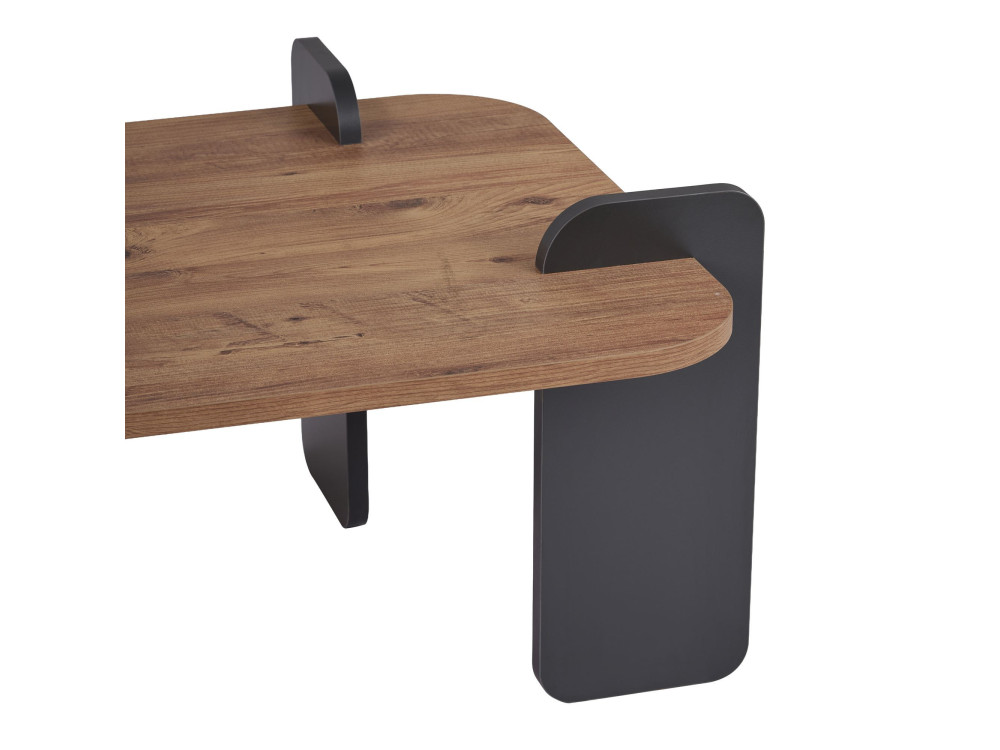 Renard" wooden coffee table - 120 x 60 x 35 cm - Light brown