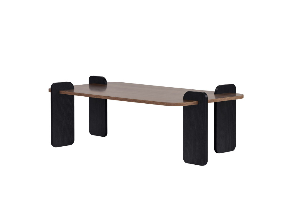 Renard" wooden coffee table - 120 x 60 x 35 cm - Brown