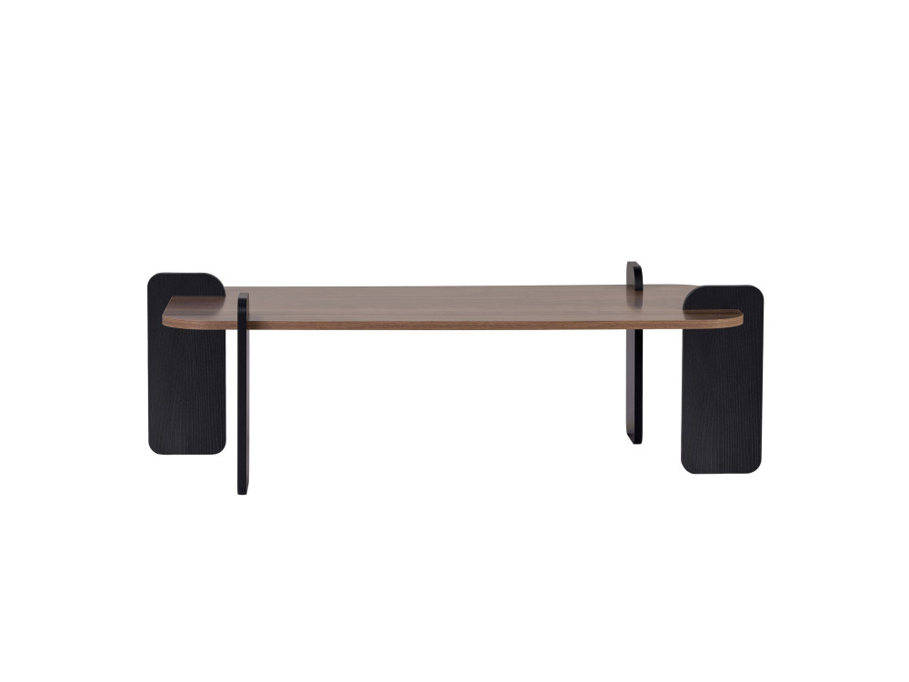 Renard" wooden coffee table - 120 x 60 x 35 cm - Brown