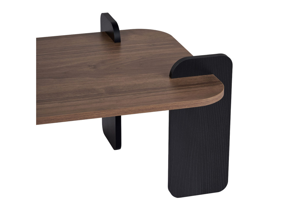 Renard" wooden coffee table - 120 x 60 x 35 cm - Brown