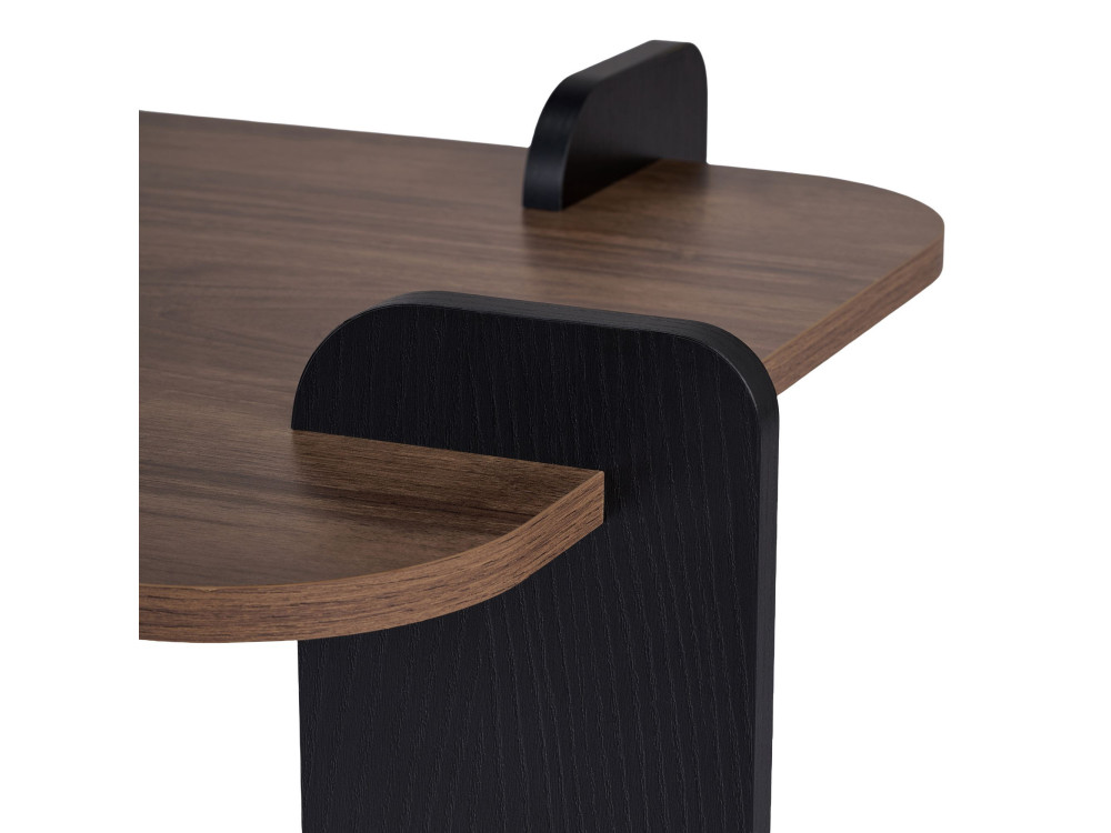 Renard" wooden coffee table - 120 x 60 x 35 cm - Brown