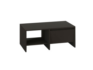 Laris" wooden coffee table - 90 x 45 x 35 cm - Anthracite grey