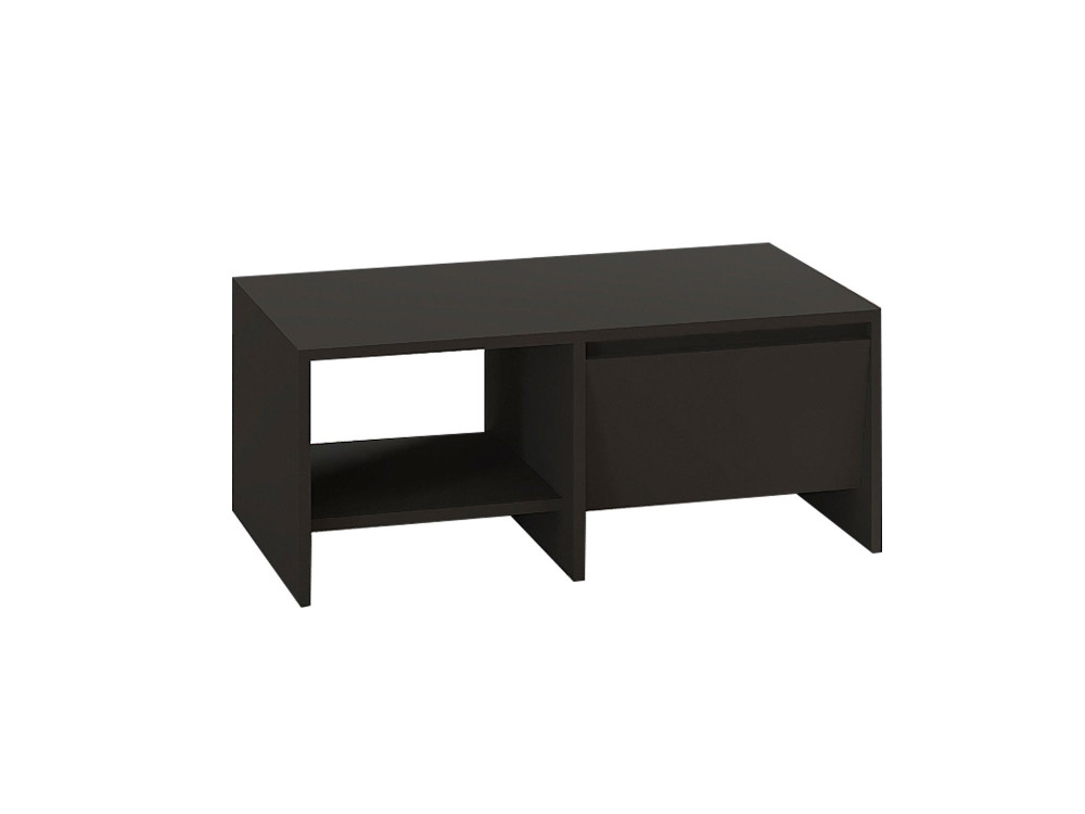 Laris" wooden coffee table - 90 x 45 x 35 cm - Anthracite grey